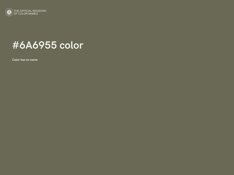 #6A6955 color image