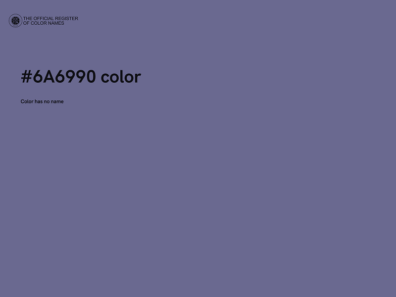 #6A6990 color image