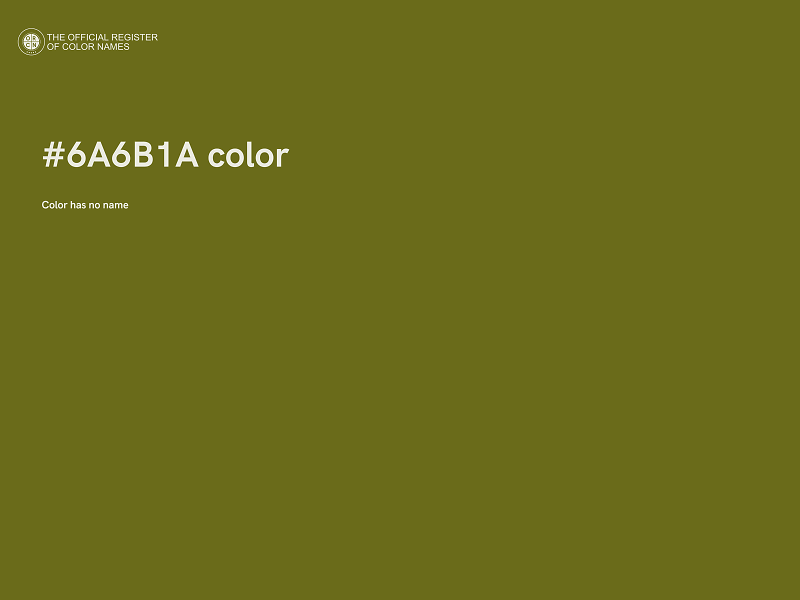 #6A6B1A color image