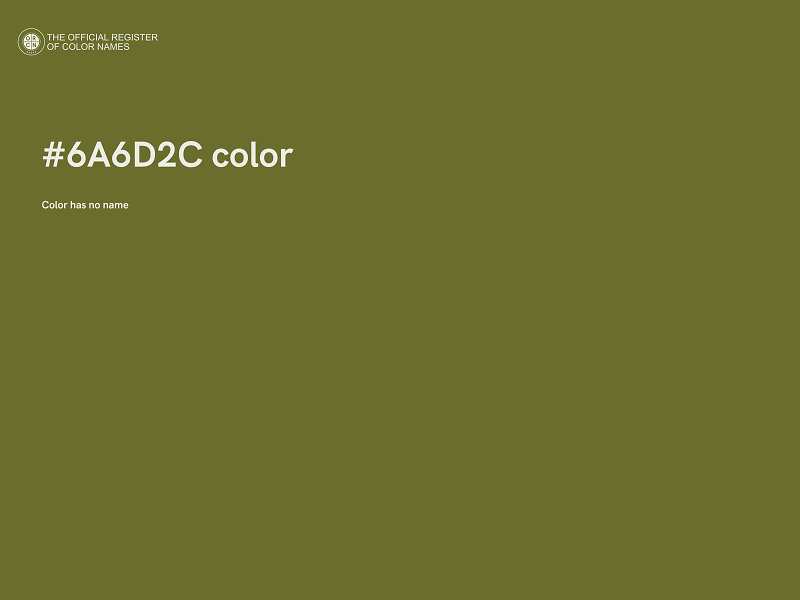 #6A6D2C color image