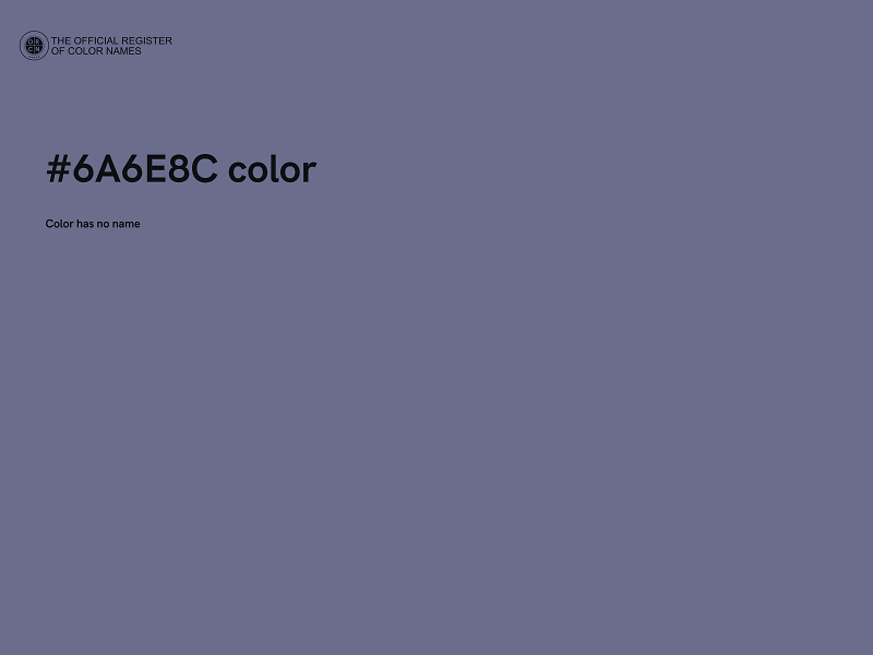 #6A6E8C color image