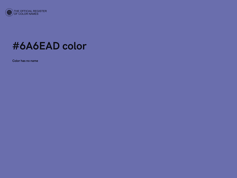 #6A6EAD color image