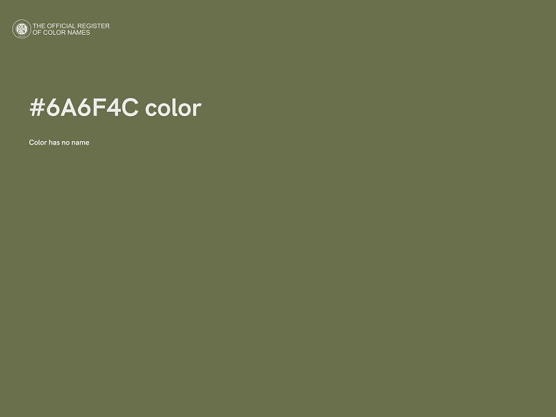 #6A6F4C color image