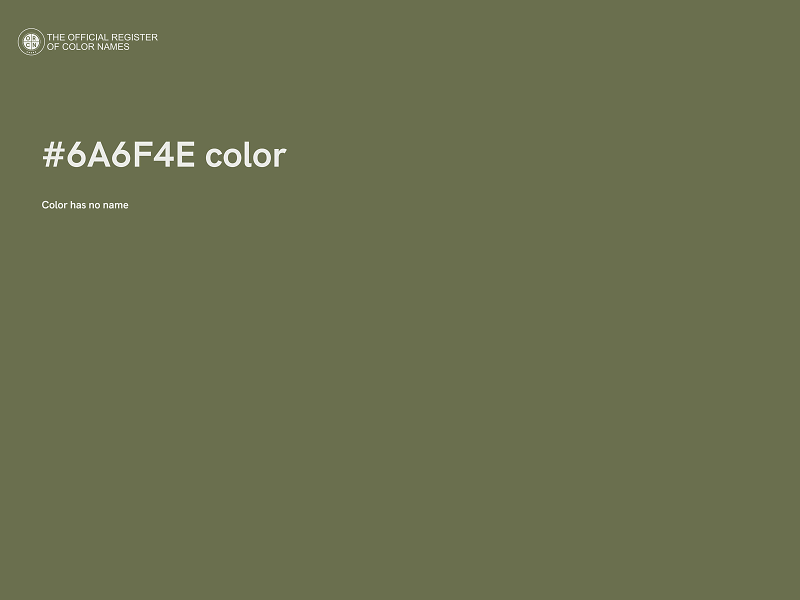 #6A6F4E color image