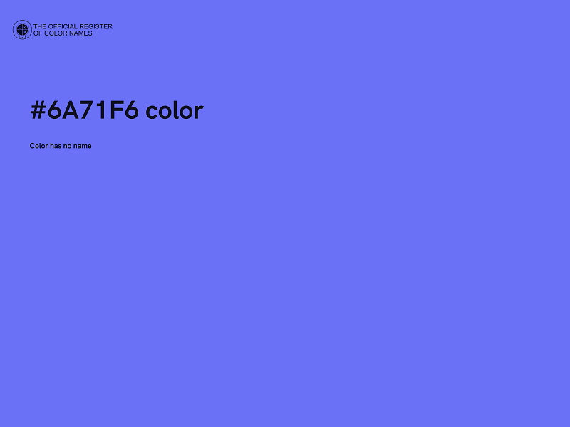 #6A71F6 color image