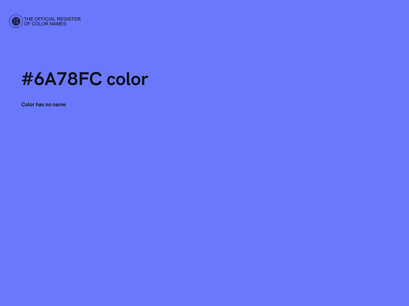 #6A78FC color image