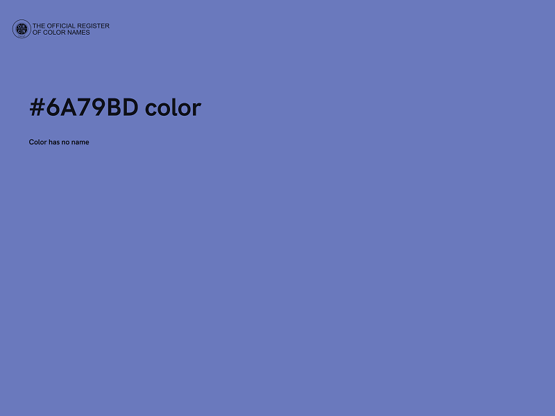 #6A79BD color image