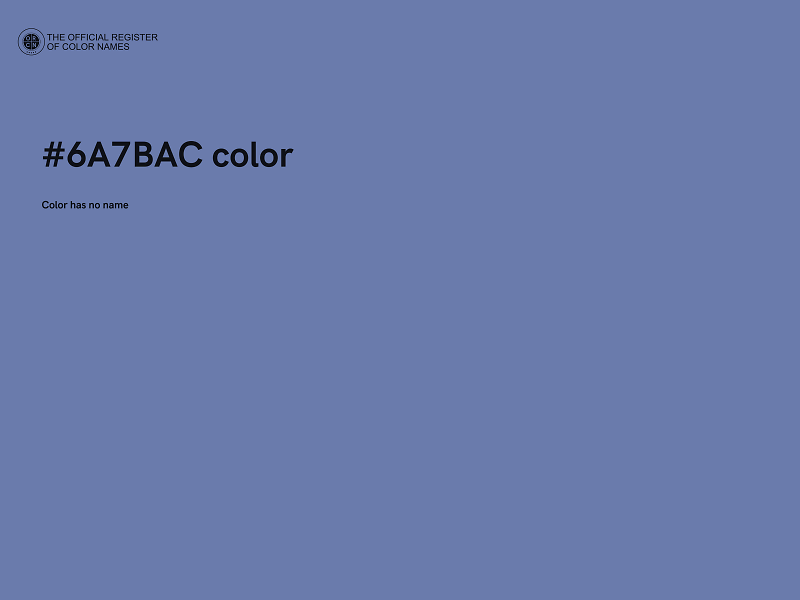 #6A7BAC color image