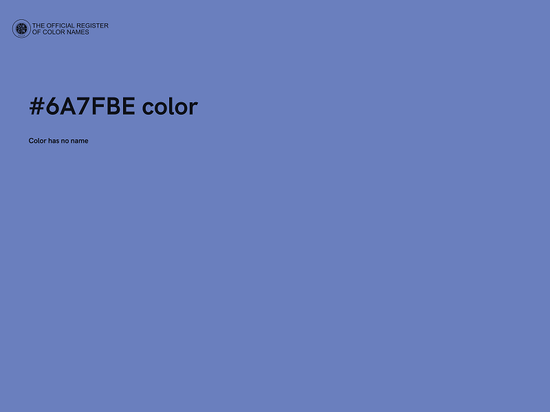 #6A7FBE color image