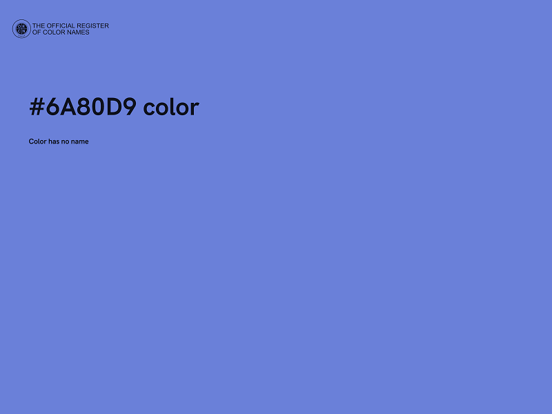 #6A80D9 color image