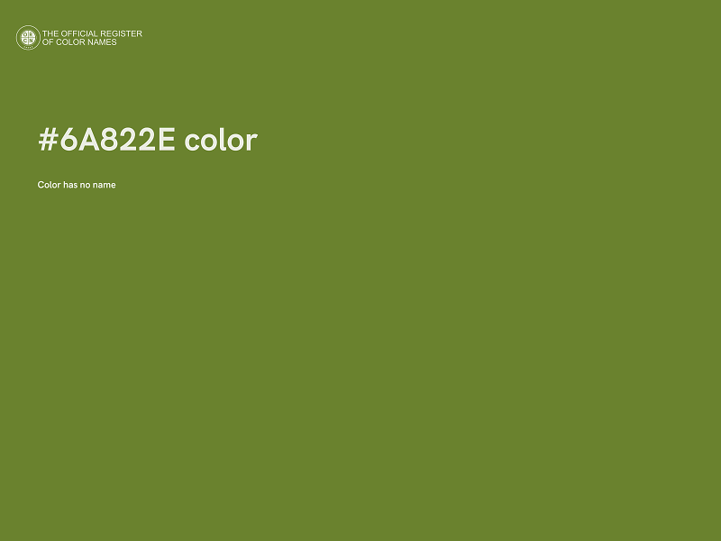 #6A822E color image