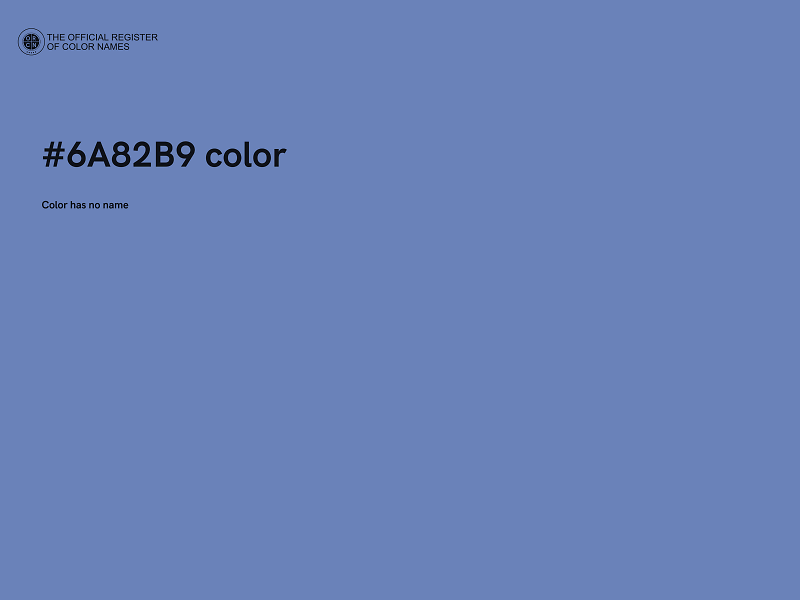 #6A82B9 color image