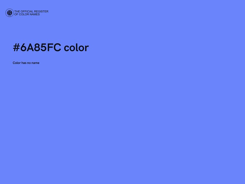 #6A85FC color image