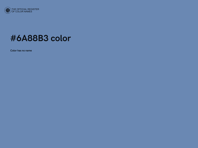 #6A88B3 color image