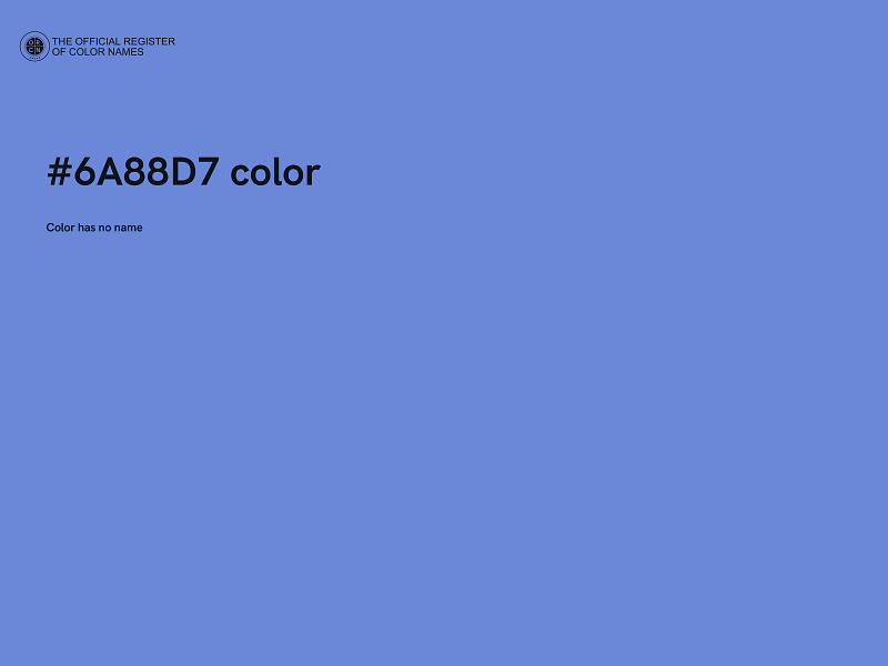 #6A88D7 color image