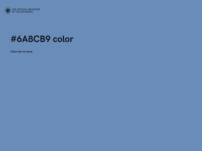 #6A8CB9 color image