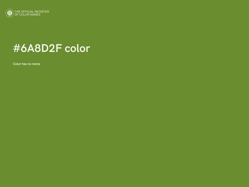 #6A8D2F color image