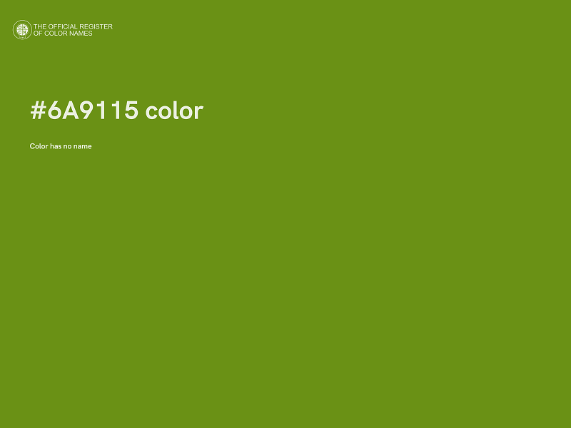 #6A9115 color image