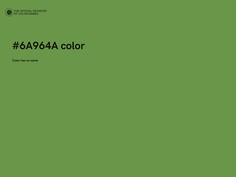 #6A964A color image