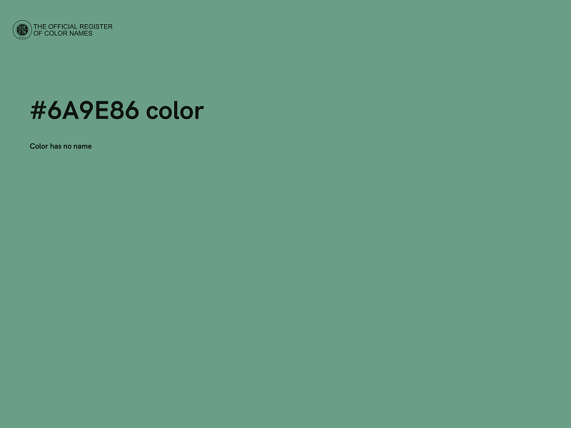 #6A9E86 color image