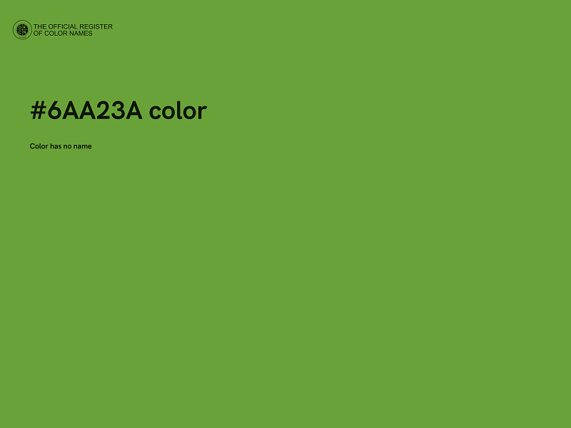 #6AA23A color image