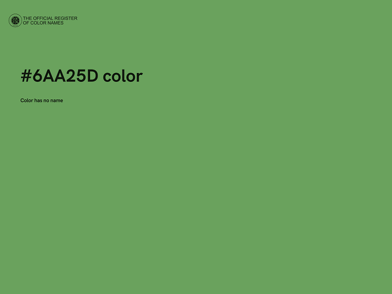 #6AA25D color image