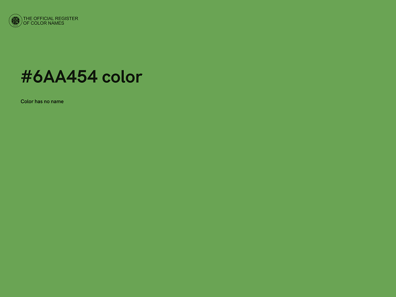 #6AA454 color image