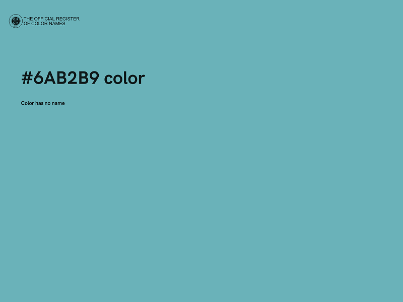 #6AB2B9 color image