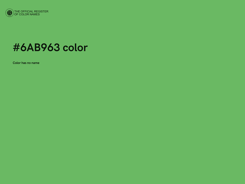 #6AB963 color image