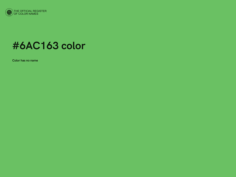 #6AC163 color image