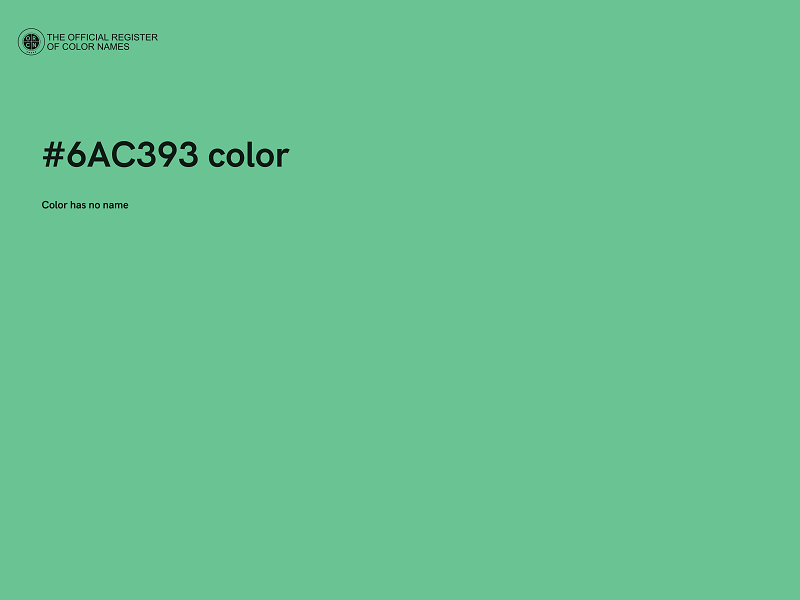 #6AC393 color image