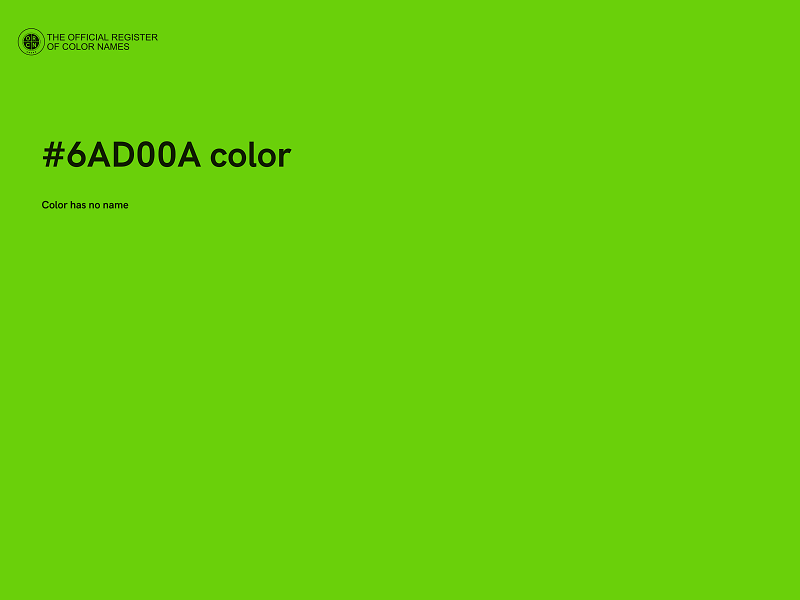 #6AD00A color image