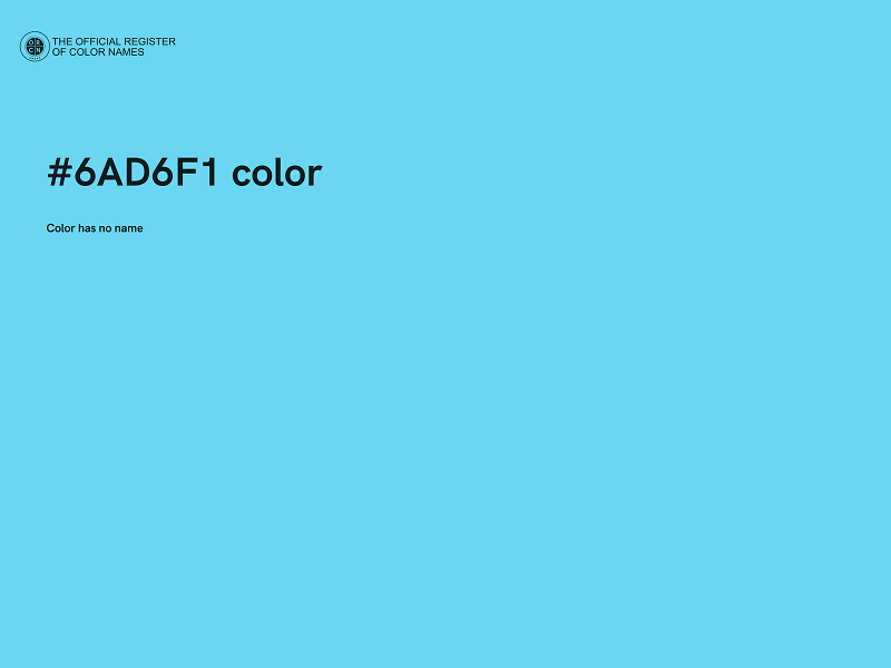 #6AD6F1 color image