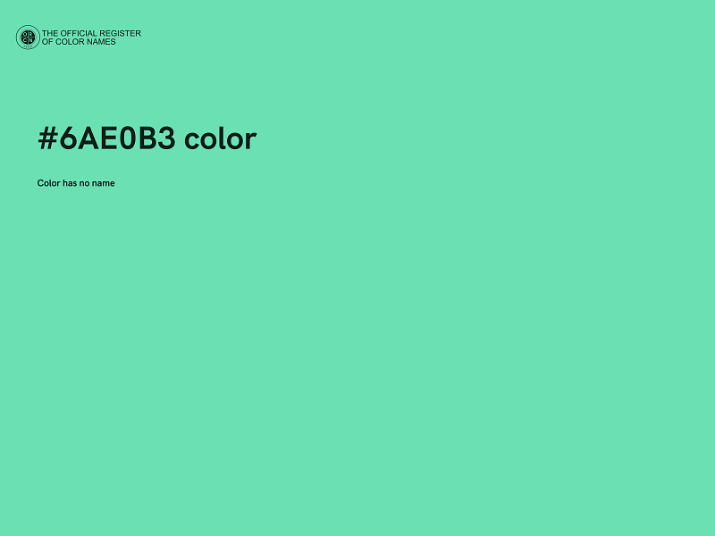 #6AE0B3 color image