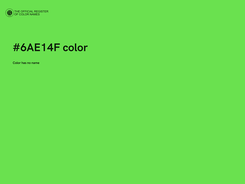 #6AE14F color image