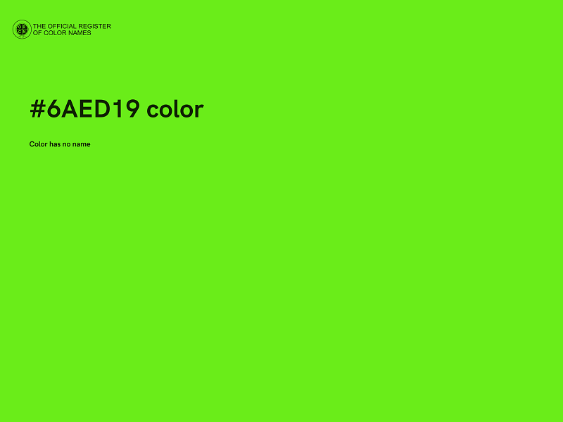 #6AED19 color image