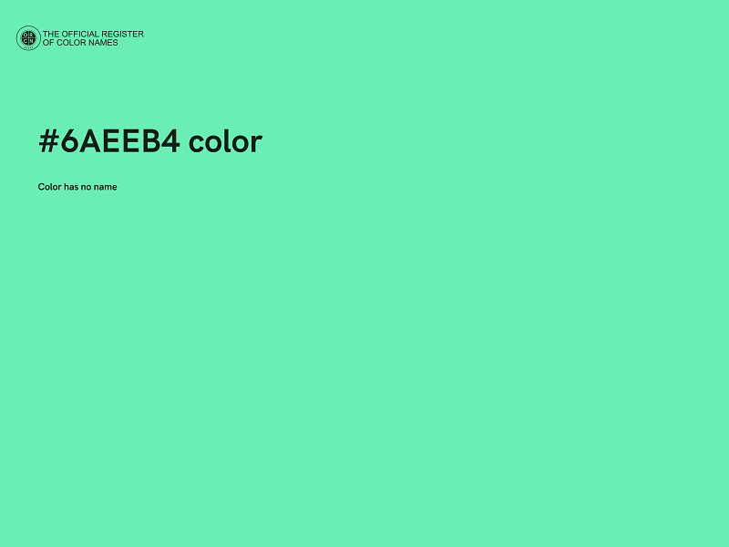 #6AEEB4 color image