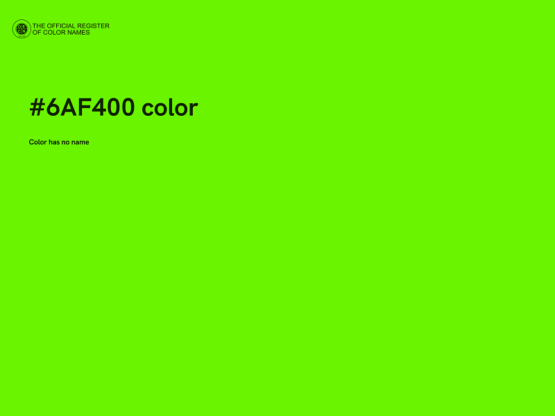 #6AF400 color image