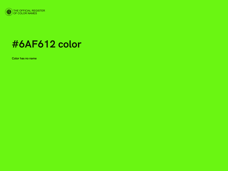 #6AF612 color image