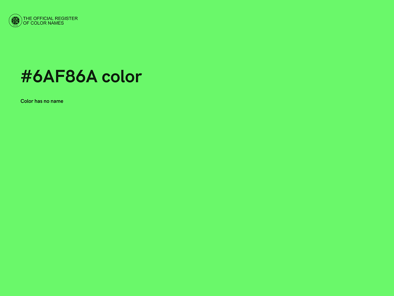 #6AF86A color image