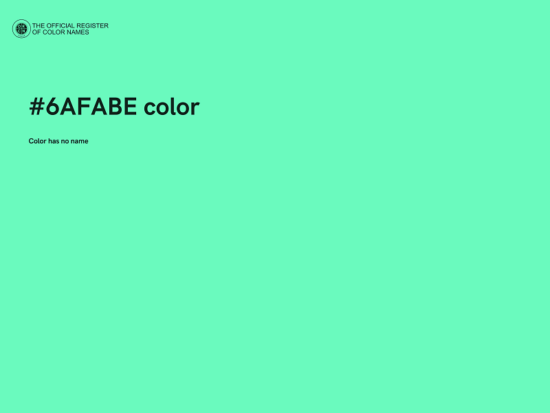 #6AFABE color image