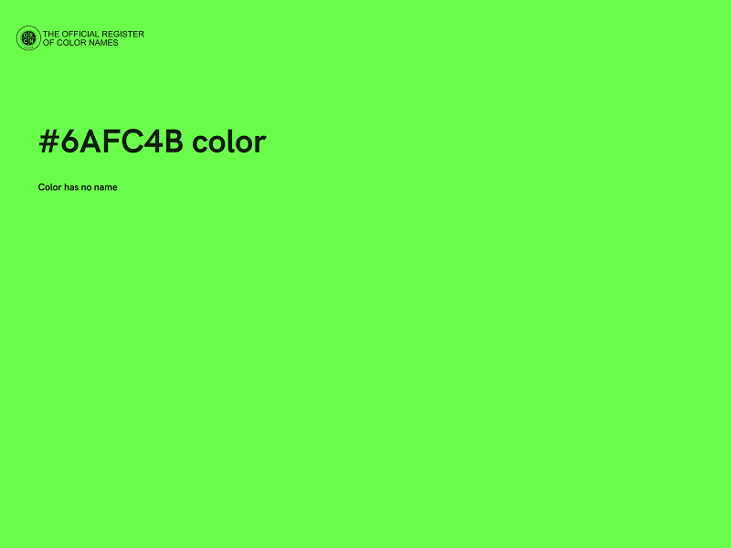 #6AFC4B color image