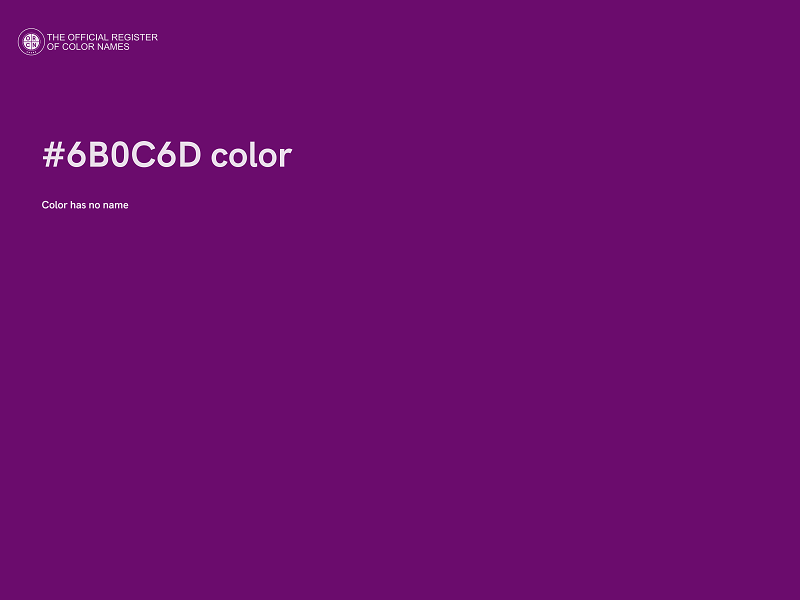 #6B0C6D color image