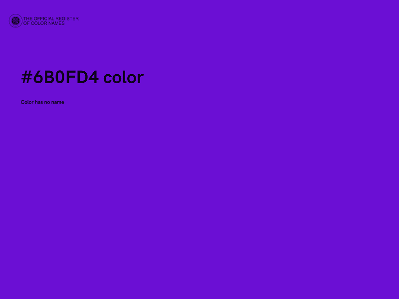 #6B0FD4 color image