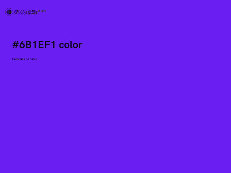 #6B1EF1 color image