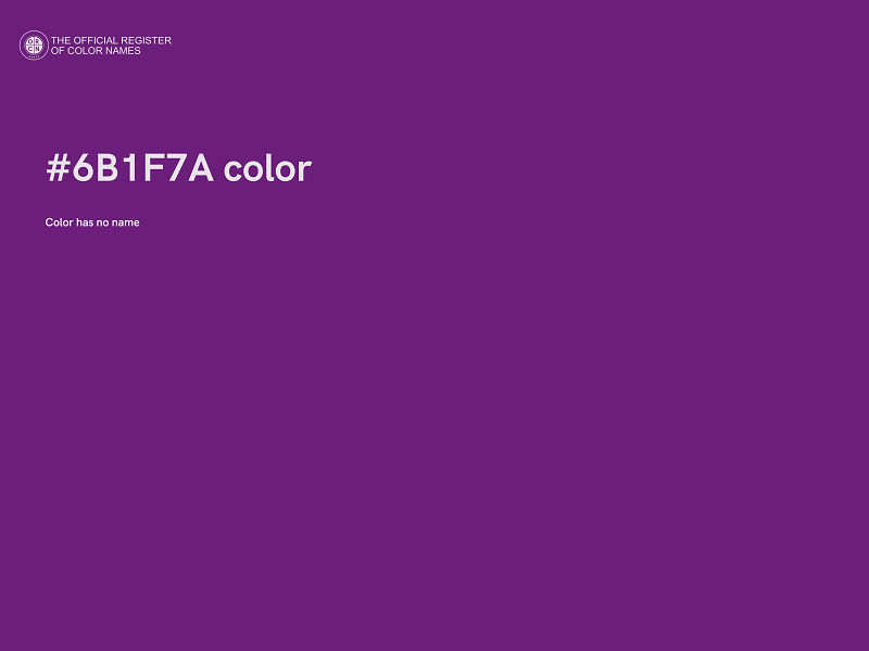 #6B1F7A color image