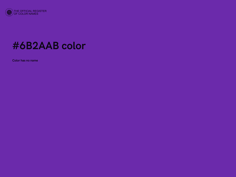 #6B2AAB color image