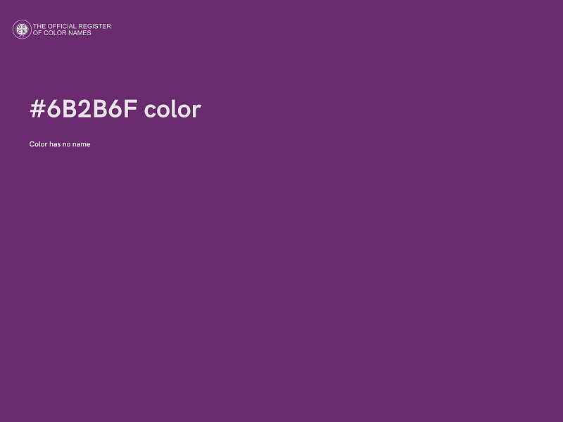 #6B2B6F color image