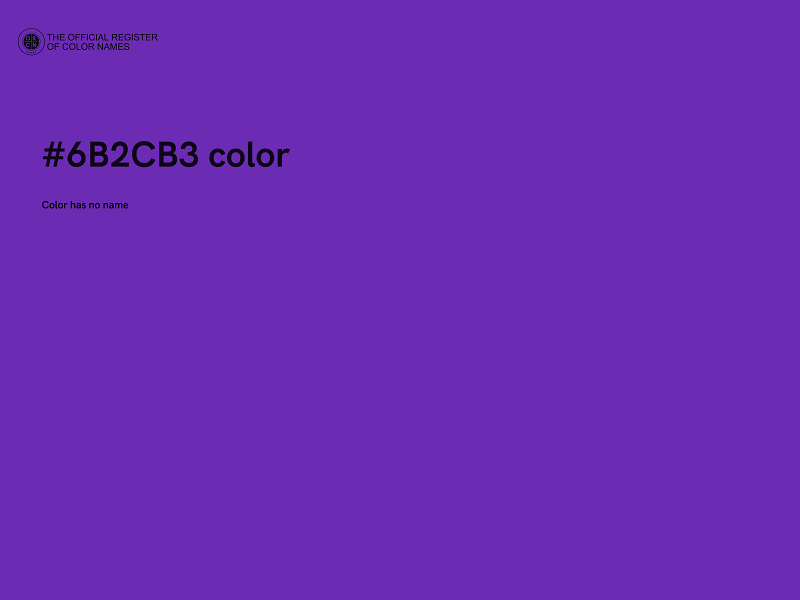 #6B2CB3 color image