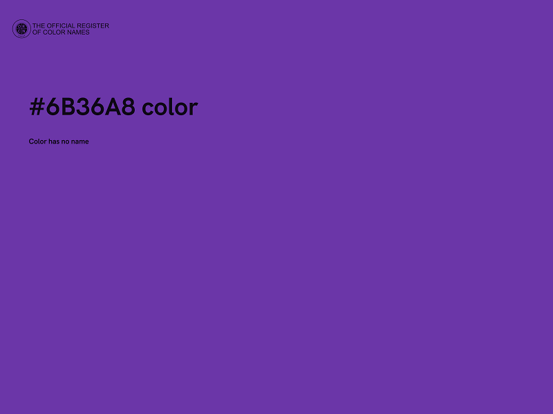 #6B36A8 color image